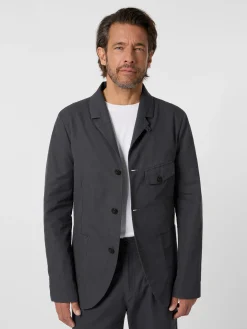 Hannes Roether Herrensakko Baumwolle Dunkelgrau Best