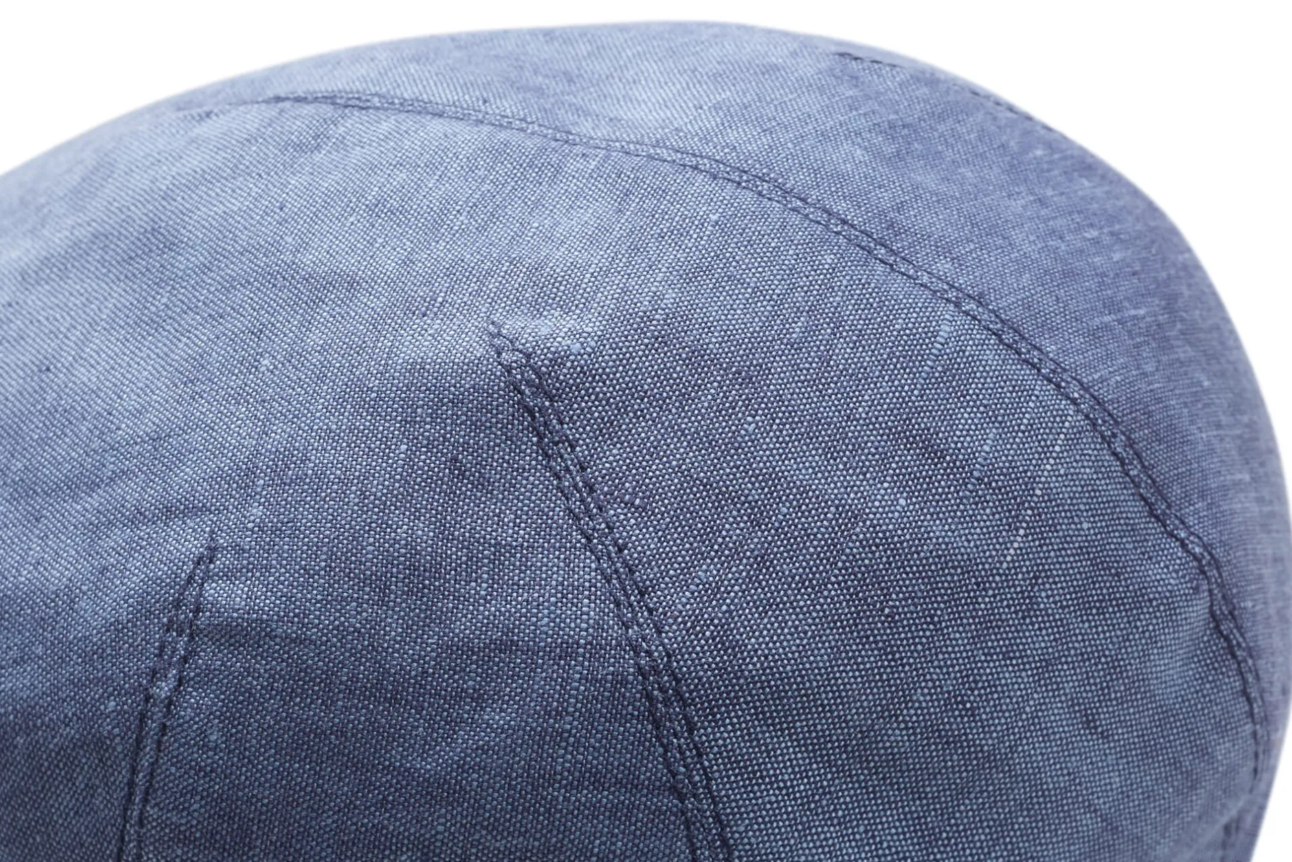 Mayser Herren-Schiebermütze Leinen Blau New