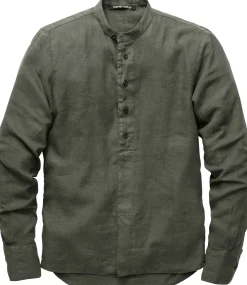 Hannes Roether Herren-Schlupfhemd Khaki