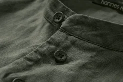 Hannes Roether Herren-Schlupfhemd Khaki