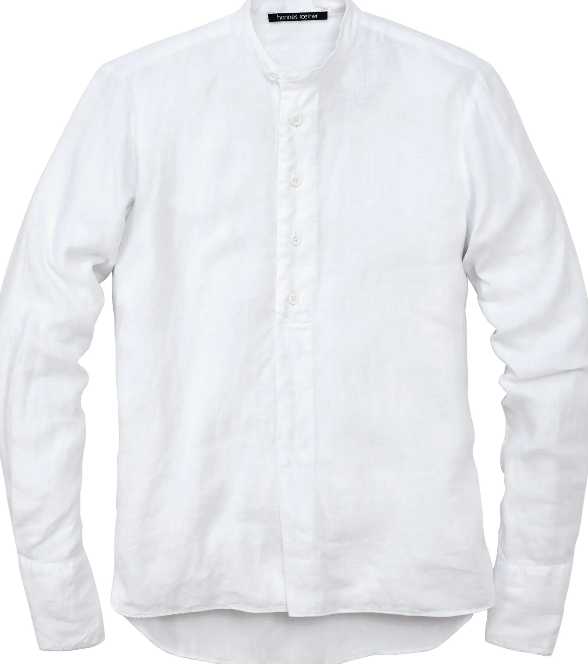Hannes Roether Herren-Schlupfhemd Weiß Best
