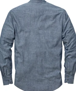 Blaumann Herren-Schlupfhemd Mittelblau Hot