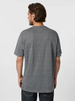 Knowledge Cotton Apparel Herrenshirt geringelt New