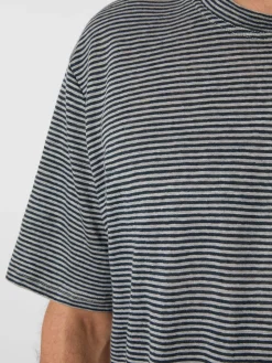 Knowledge Cotton Apparel Herrenshirt geringelt New