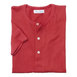 Merz b. Schwanen Herrenshirt Jersey Halbarm Rot New