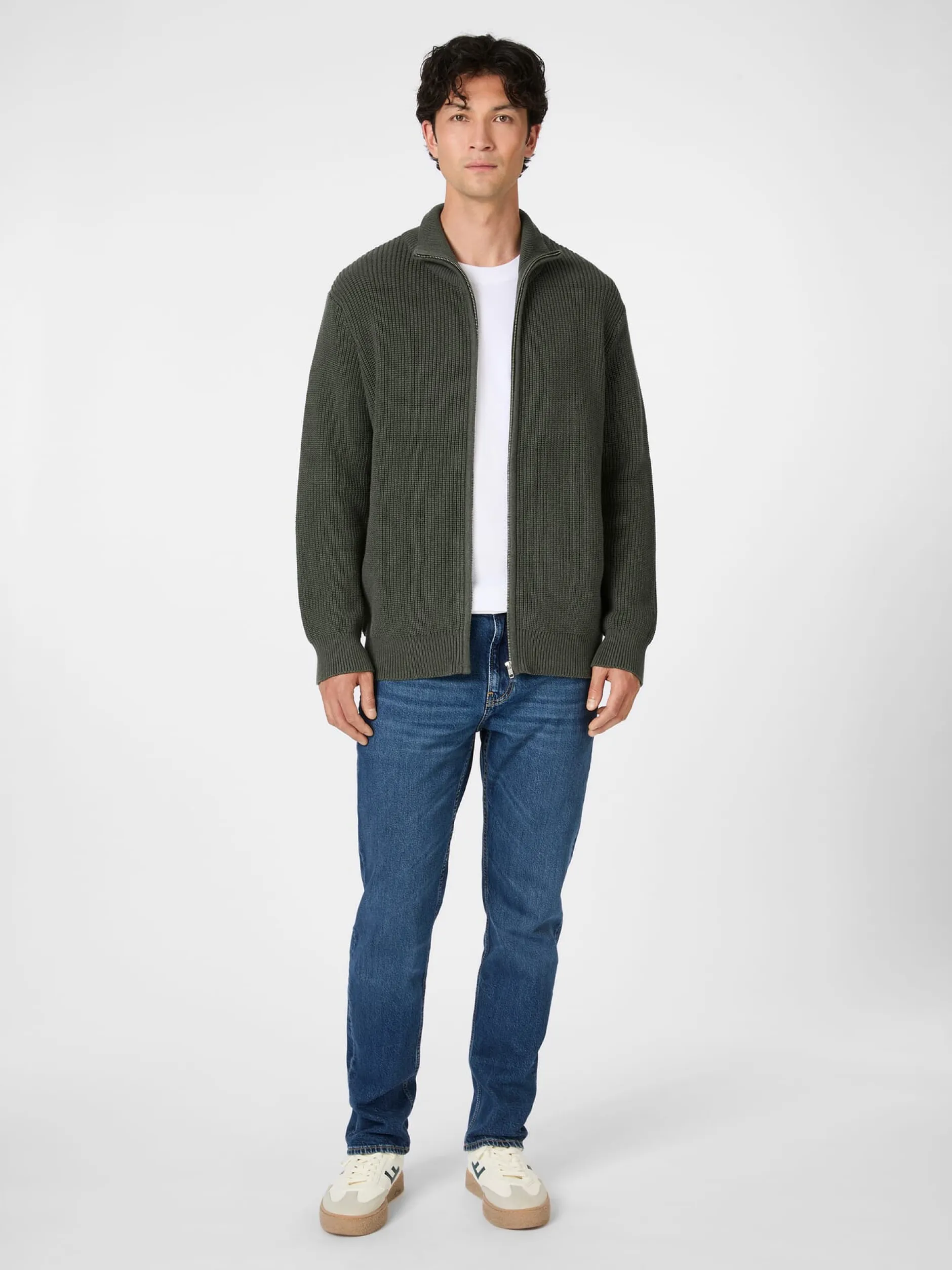 Melawear Herren-Strickjacke mit Zip Sale