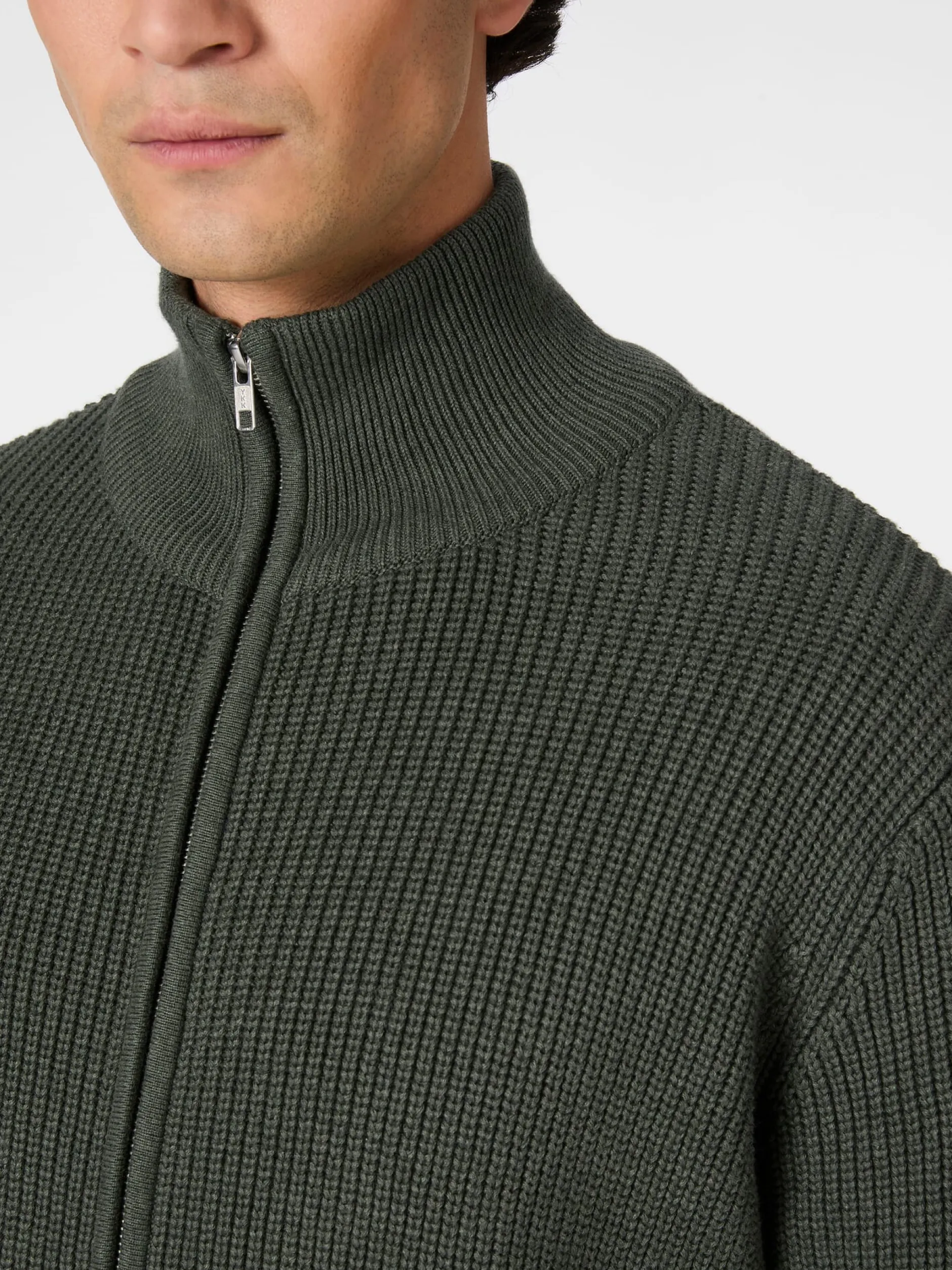 Melawear Herren-Strickjacke mit Zip Sale