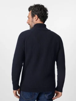 Seldom Herren-Strickjacke Zip Dunkelblau Sale