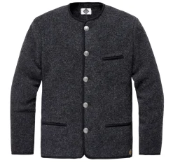 Stapf Herren-Strickjanker Anthrazit Sale