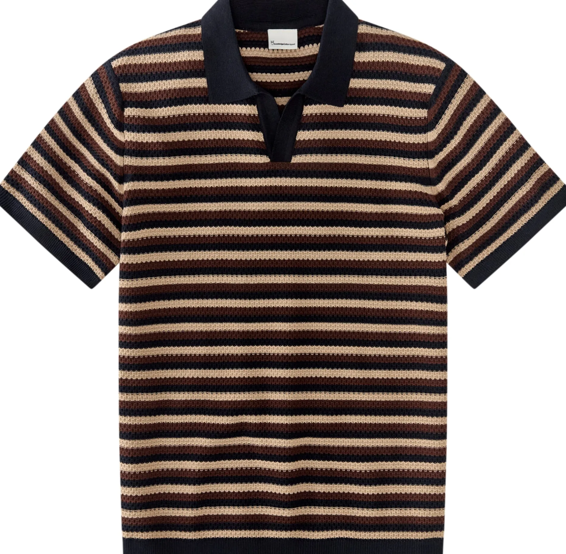 Knowledge Cotton Apparel Herren-Strickpolo New