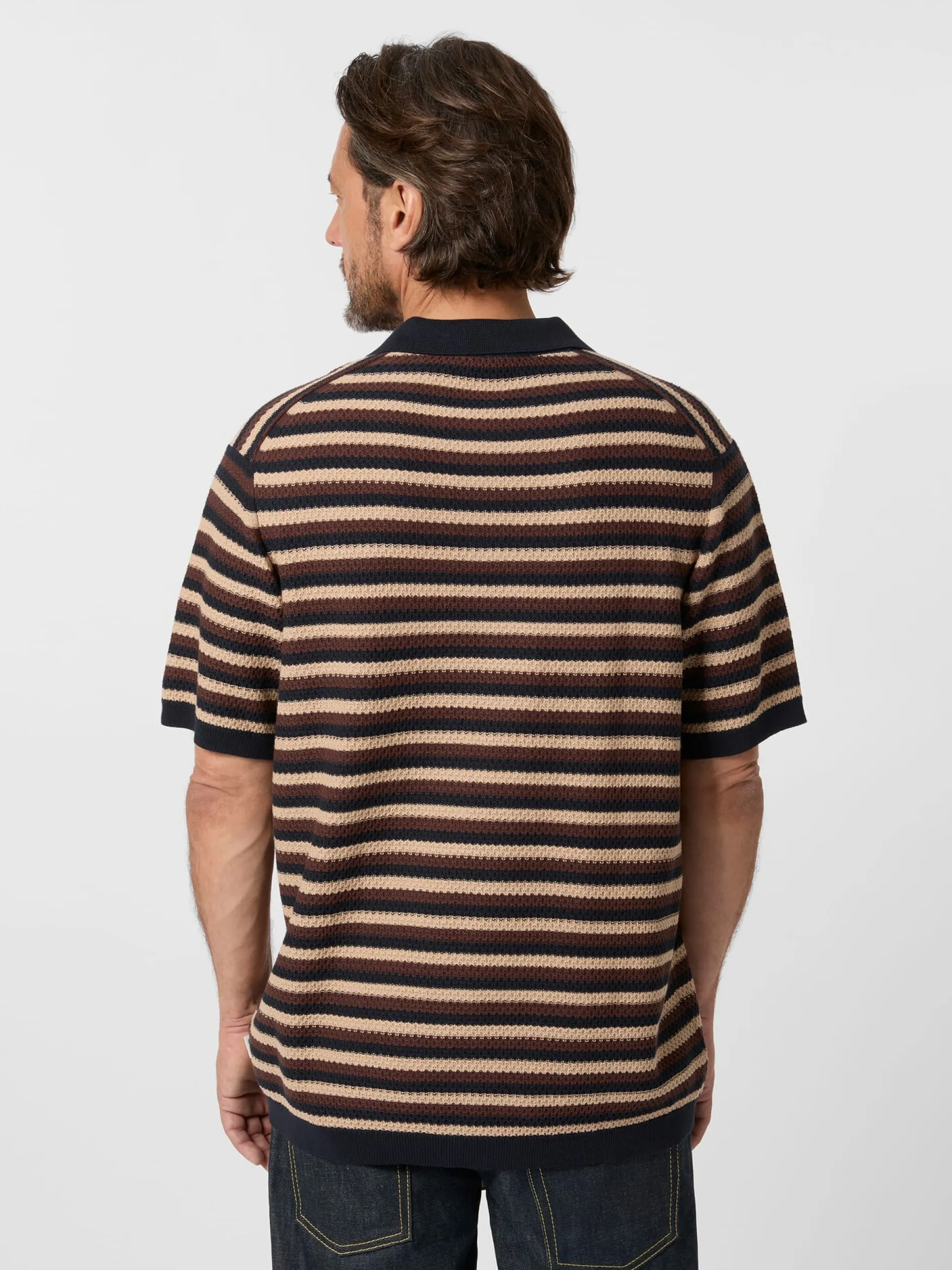 Knowledge Cotton Apparel Herren-Strickpolo New