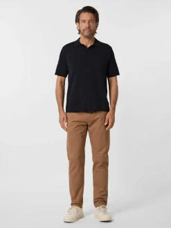 Maglificio GRP Herren-Strickshirt geknöpft Navy Best