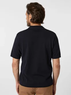 Maglificio GRP Herren-Strickshirt geknöpft Navy Best