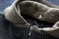 Stapf Herren-Strick-Walkweste Blauschwarz Discount