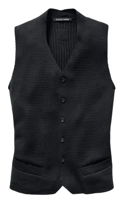 Hannes Roether Herren-Strickweste Dunkelblau New