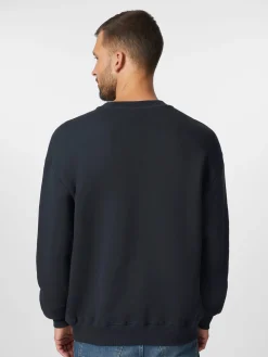 Knowledge Cotton Apparel Herren-Sweatshirt Dunkelblau Sale