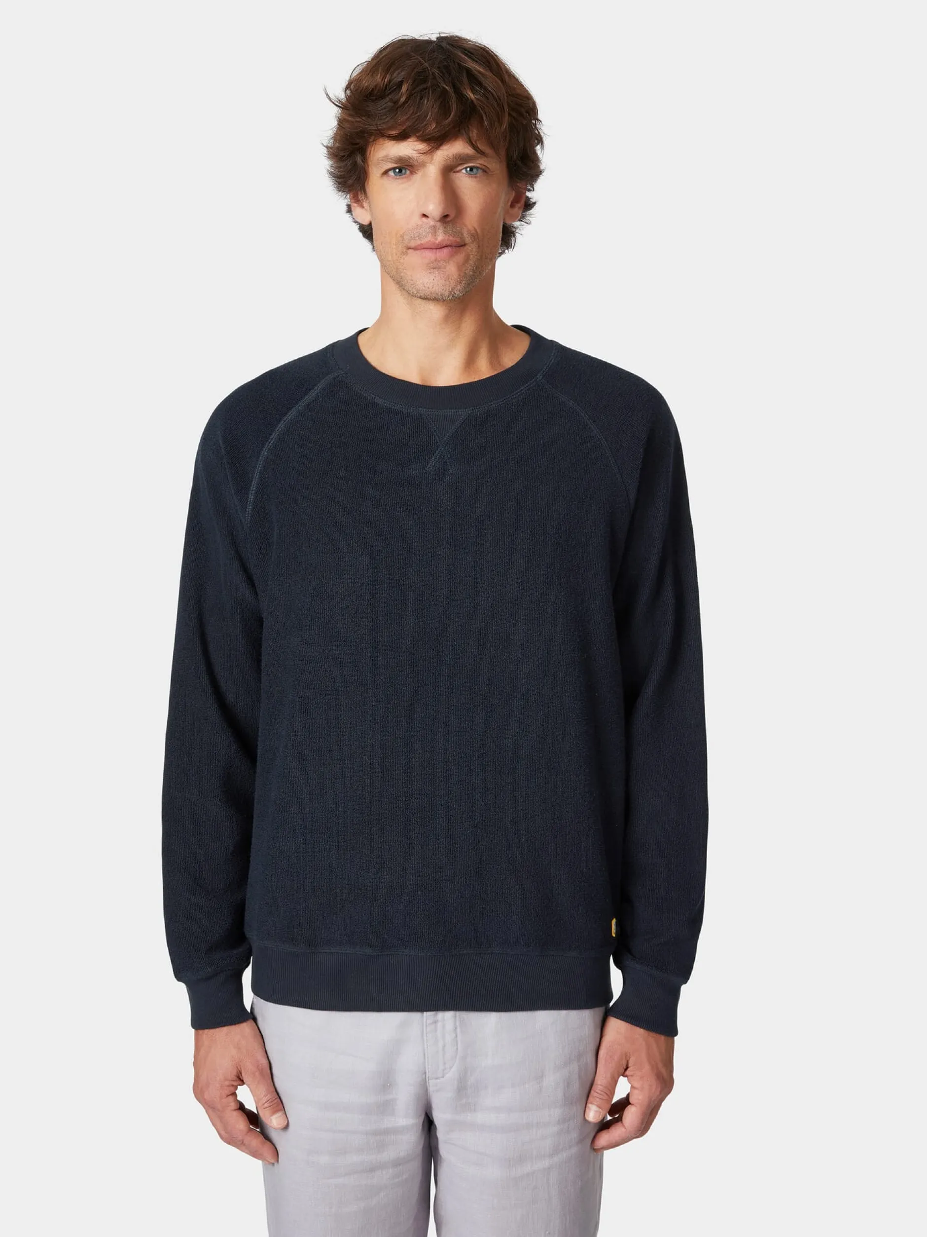 Armor lux Herren-Sweatshirt Frottee Navy Discount