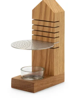 designimdorf Höhenverstellbares Räucherstövchen Eichenholz Discount