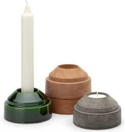 Bergs Potter Hoff Terrakotta-Kerzenhalter stapelbar Sale