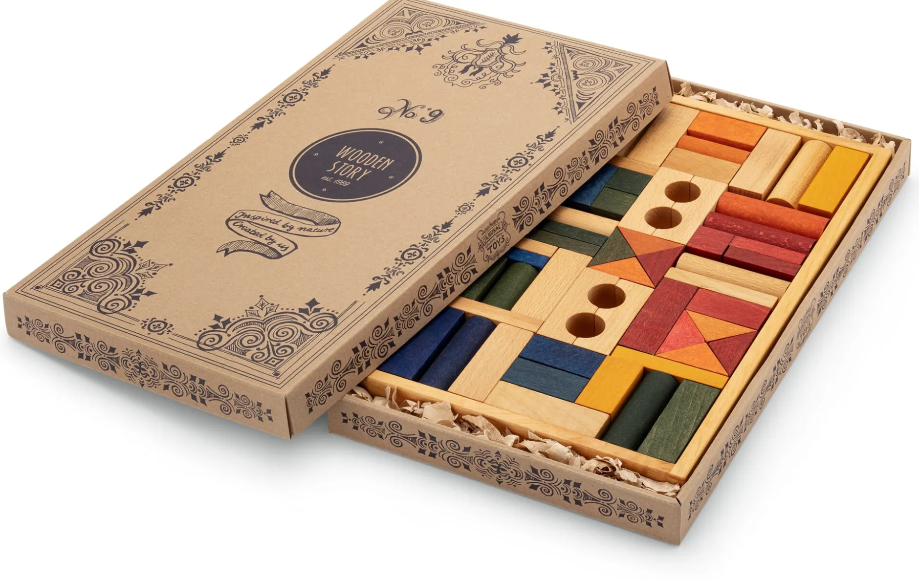 Wooden Story Holzbaukasten bunt Best