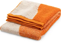 Murakami Pile Japanisches Frottiertuch Orange Outlet