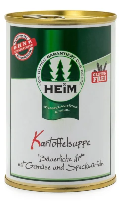 Heim Wildgerichte Kartoffelsuppe „Bäuerliche Art“ mit Gemüse und Speckwürfeln Clearance