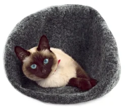 Kivikis Katzenhöhle Wollfilz Grau New