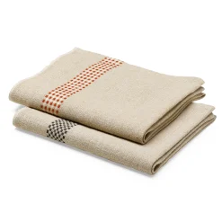 Charvet Editions Küchenhandtuch Leinen Rot Outlet