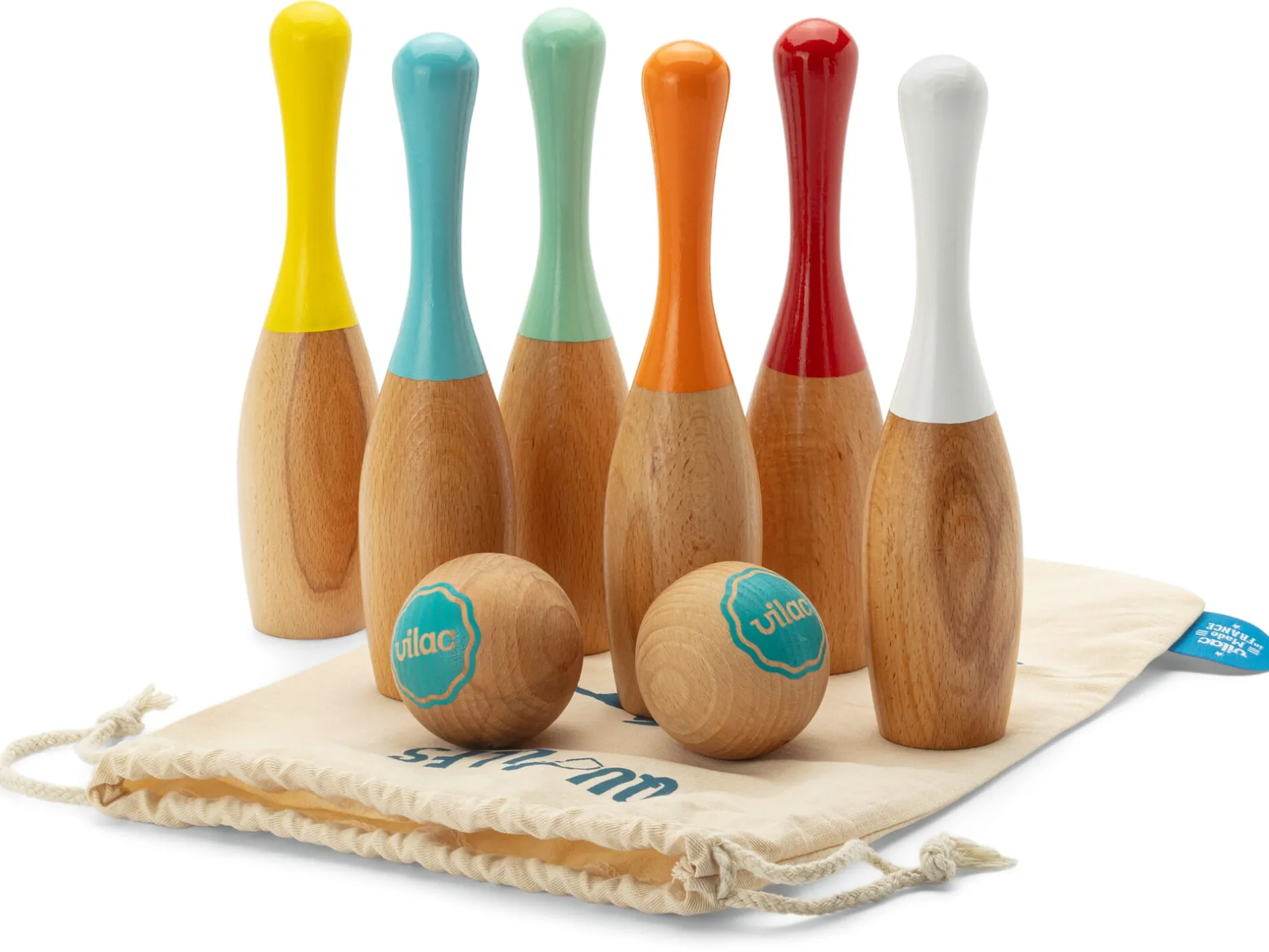 Vilac Kegelspiel Buchenholz Discount