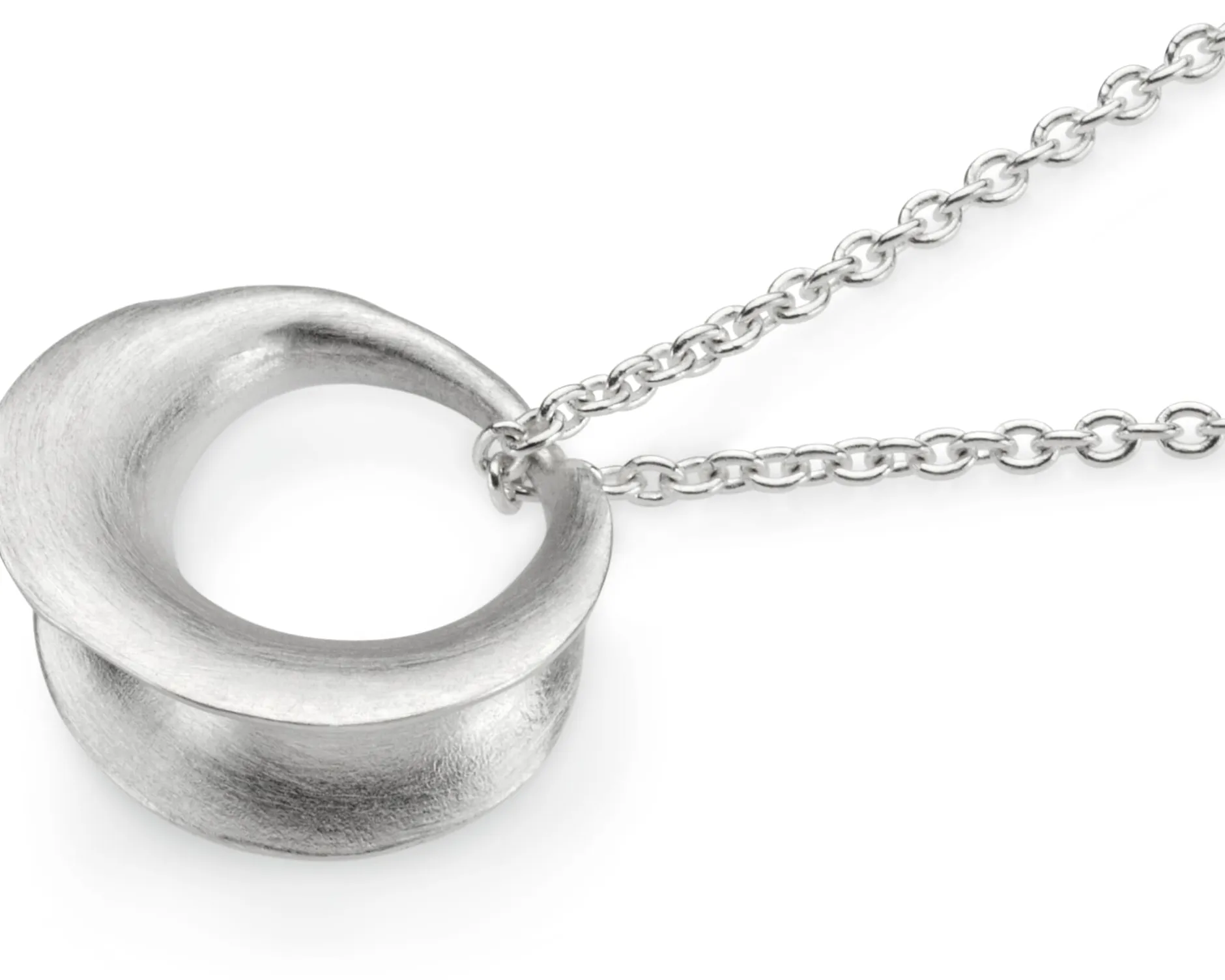 Guthmann Kette mit Anhänger matt, Silber New