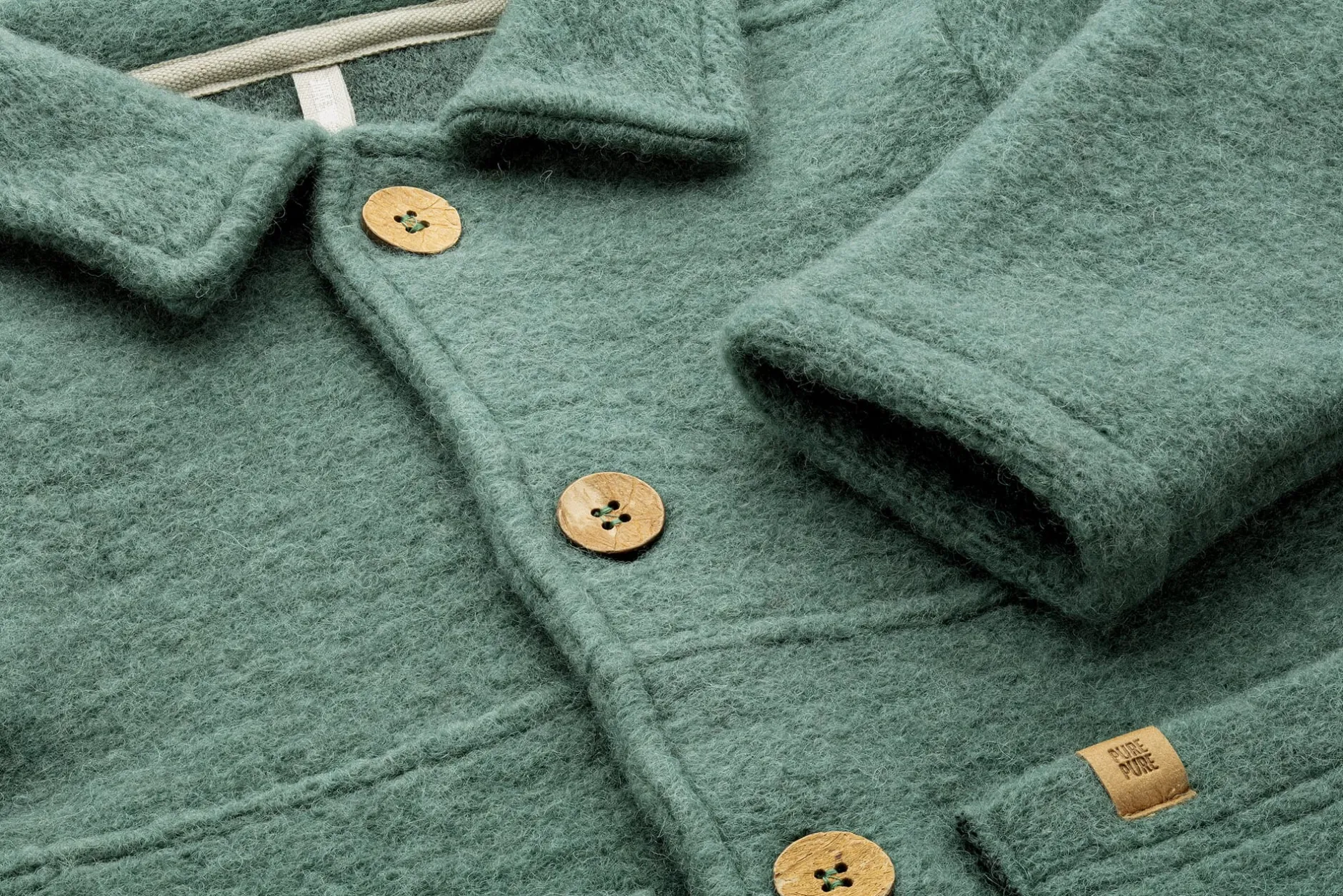 Pure Pure Kinder-Hemdjacke Wollwalk Hot