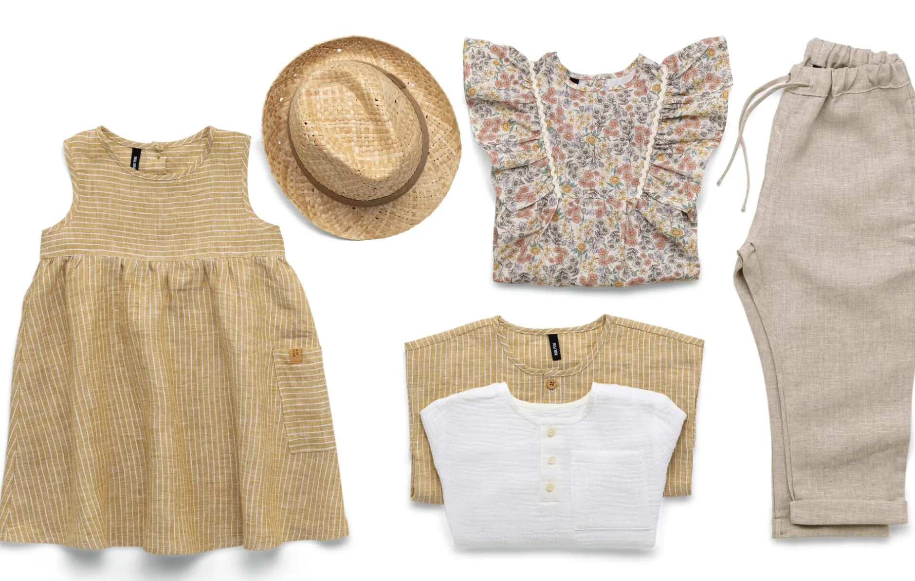 Pure Pure Kinder-Hose Leinen Natur Discount