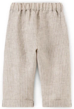 Pure Pure Kinder-Hose Leinen gestreift Hot