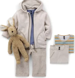 Pure Pure Kinder-Hose Leinen gestreift Hot