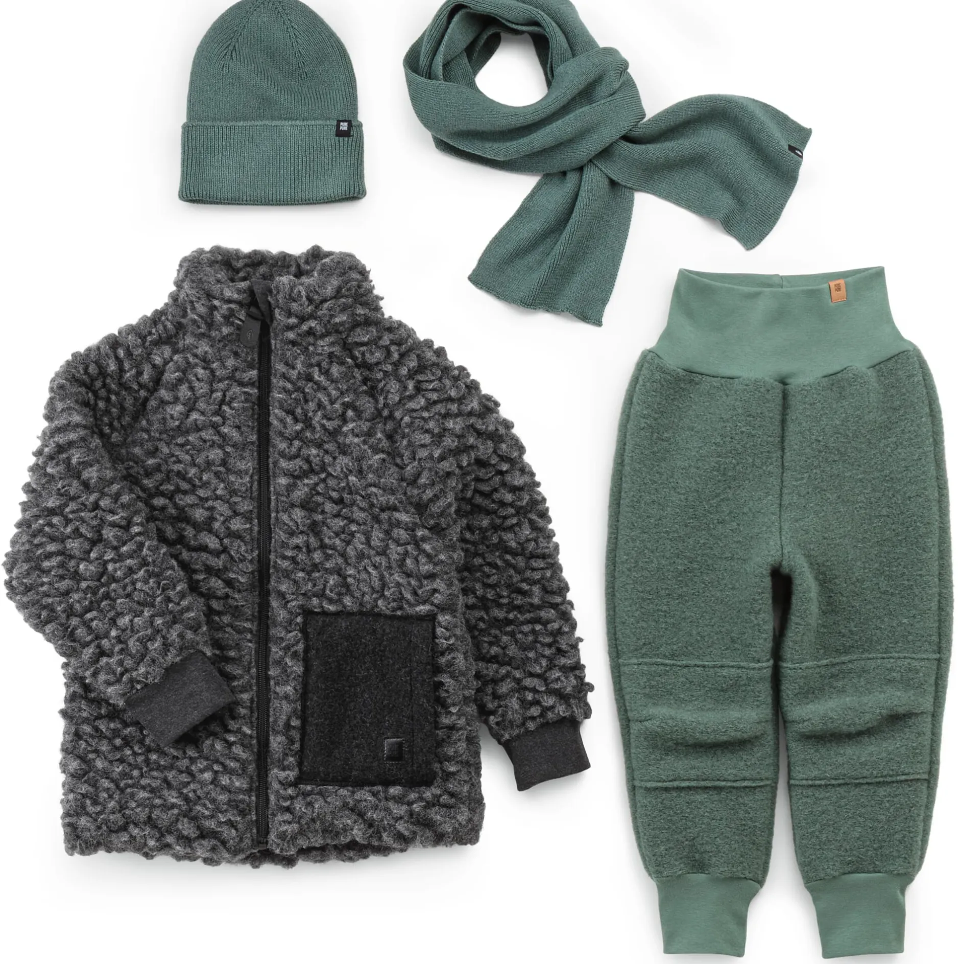 Pure Pure Kinder-Hose Wollwalk Hot