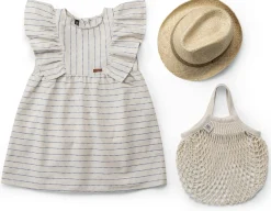 Pure Pure Kinder-Kleid Baumwolle-Leinen Discount