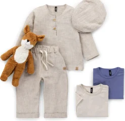 Pure Pure Kinder-Langarmshirt Leinen gestreift Discount