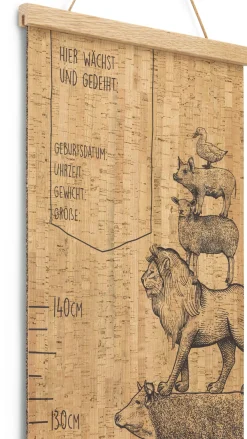 Clarissakork Kinder-Messlatte Kork Clearance