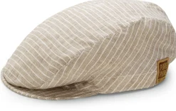 Pure Pure Kinder-Schiebermütze Leinen gestreift