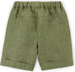 Pure Pure Kinder-Shorts Leinen Oliv Online