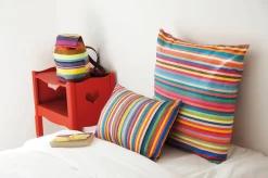 Tissage de Luz Kissenbezug bunt gestreift New