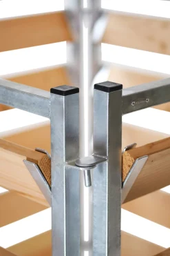 bellissa Haas Kompostkiste Stahl verzinkt, Lärchenholz Discount