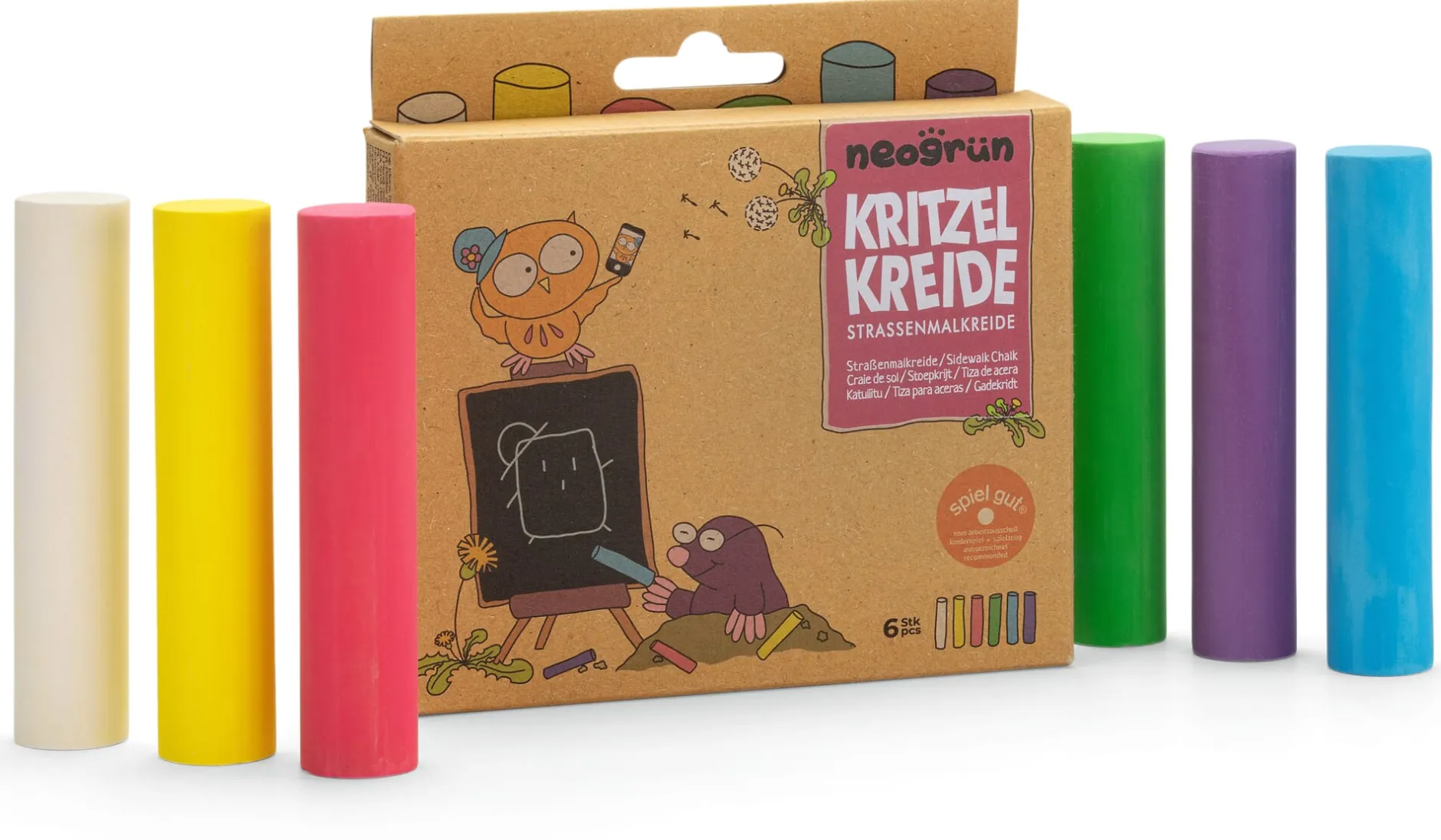 Neogrün Kreide 6er-Set Hot