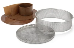 de Buyer Käsekuchenform Edelstahl perforiert Hot