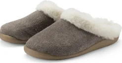 Werner Schuhe Lammfellpantoffel Hellgrau Best