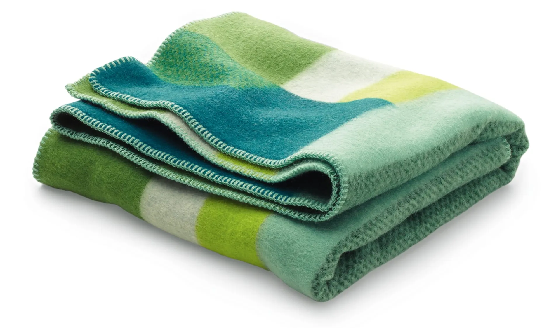 Røros Tweed Lammwolldecke Bauhausstil Grün Online