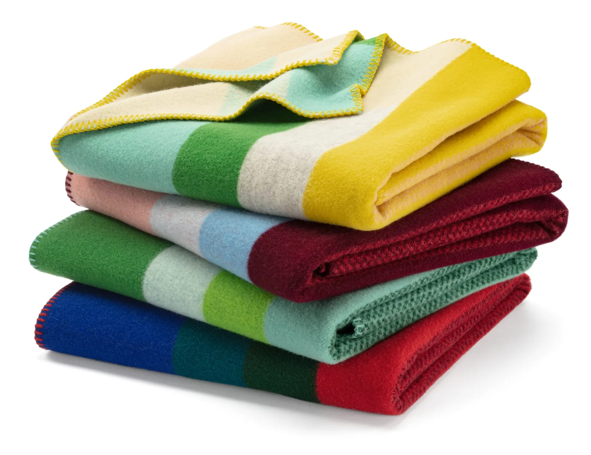 Røros Tweed Lammwolldecke Bauhausstil Rot Hot