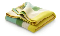 Røros Tweed Lammwolldecke Bauhausstil Pastell Hot