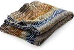 Røros Tweed Lammwolldecke Naturtöne Fri Clearance