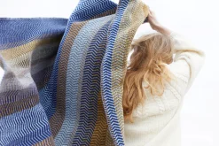 Røros Tweed Lammwolldecke Naturtöne Fri Clearance